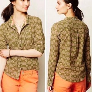 Holding Horses Green Button Down